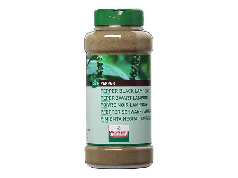 Verstegen's PURE Ground Black Lampong Pepper, perfect for the professionals
