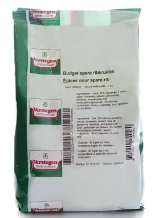 Verstegen's Spare Rib Spice Mix, for the professionals