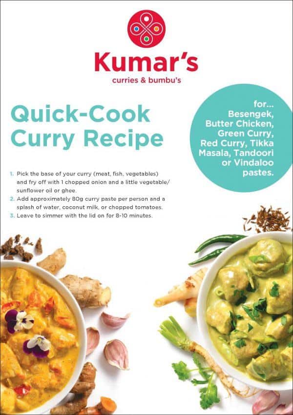 Kumar's Recipe Card