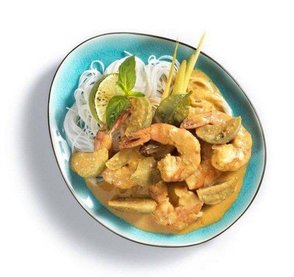 Red Curry Shrimp and Noodles