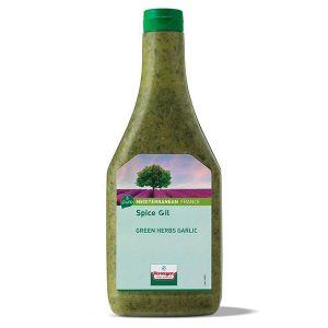 Spice Oil Green Herbs and Garlic