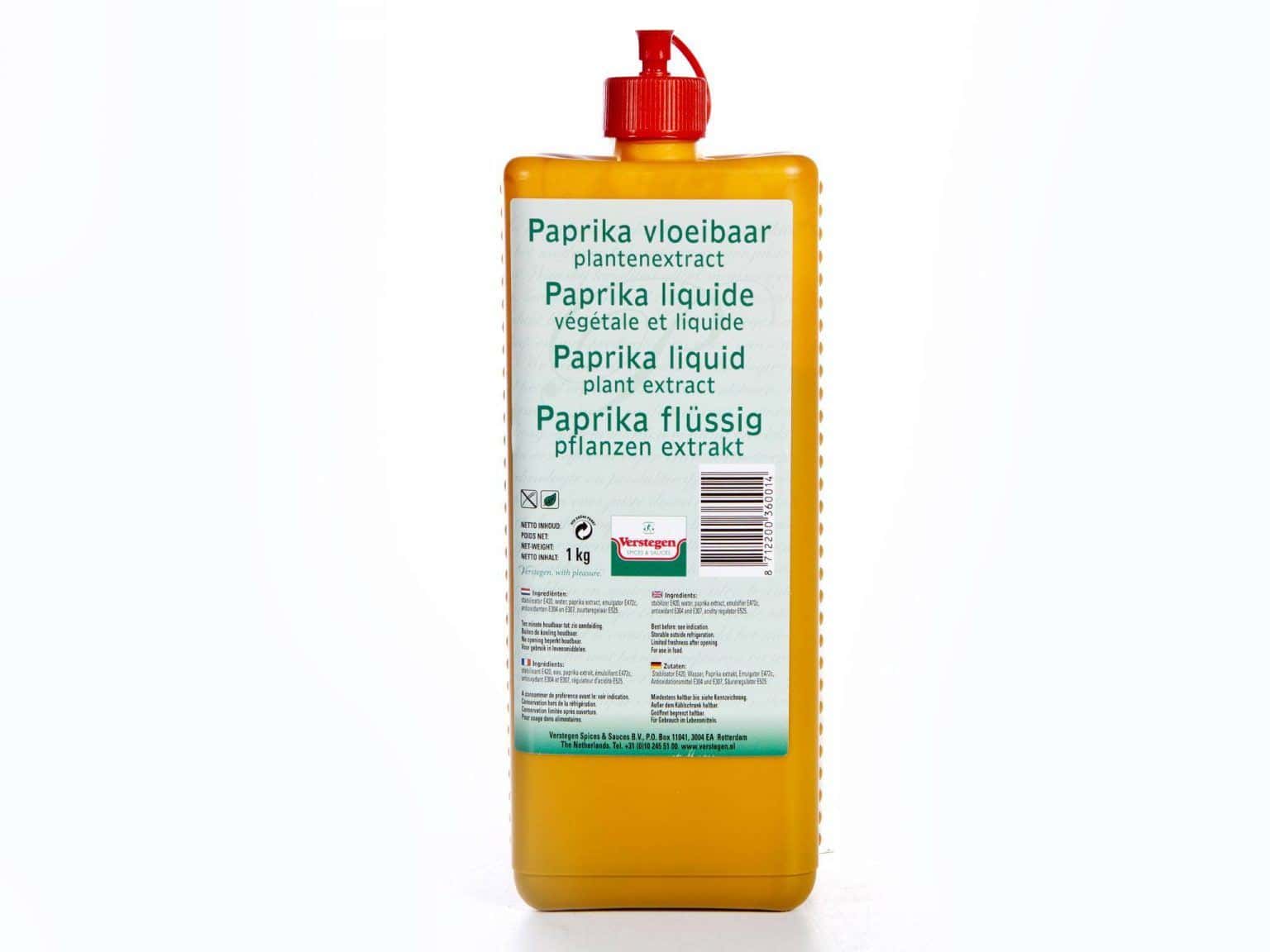 Verstegen Paprika Liquid PURE Verstegen Spices & Sauces UK Ltd