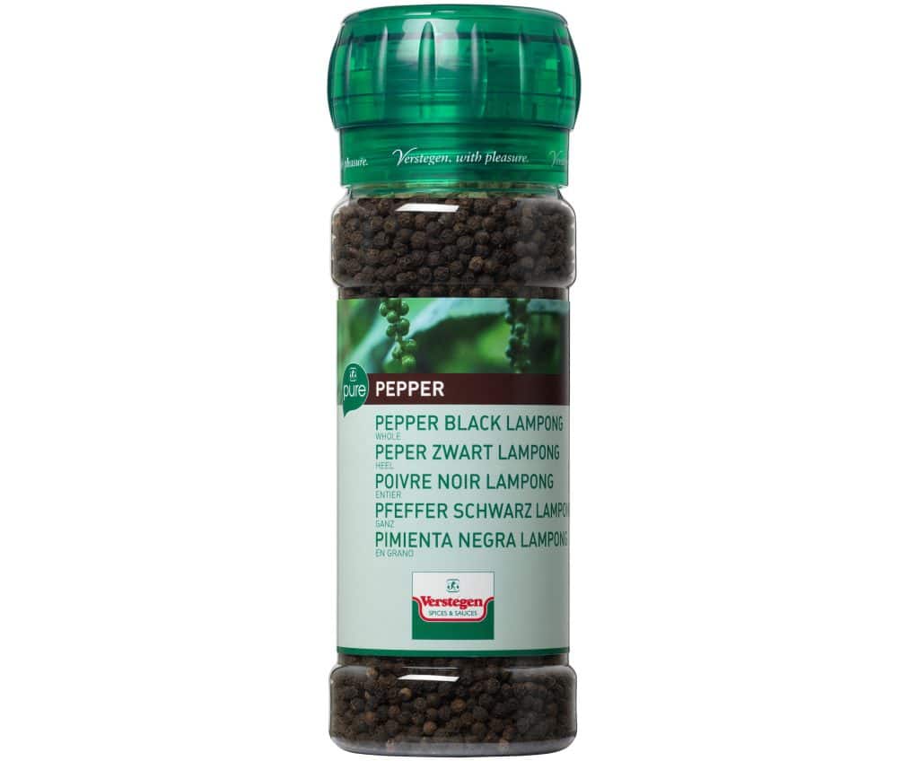 Verstegen Black Lampong Pepper Grinder