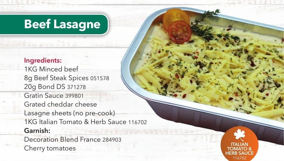 Verstegen Beef Lasagne Recipe