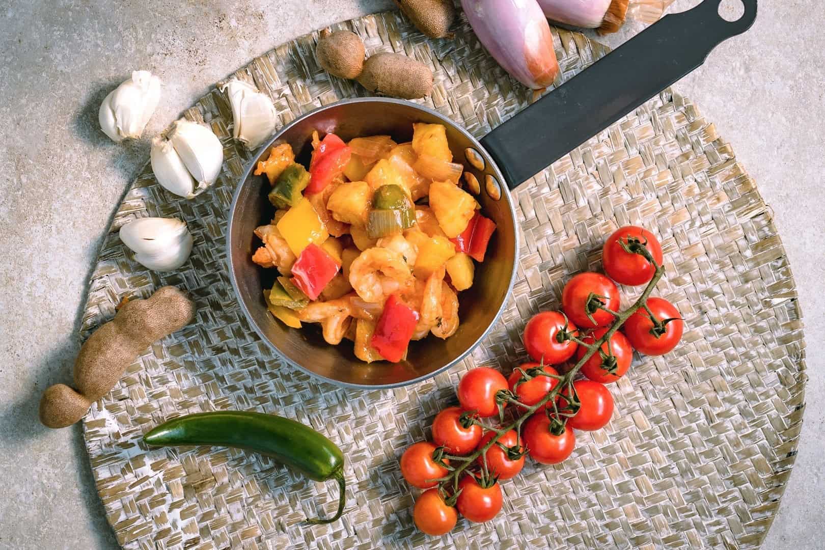 Sweet and Sour Prawns