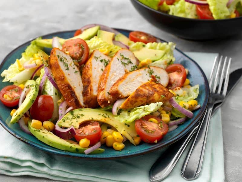 Spicy Chicken and Avocado Salad