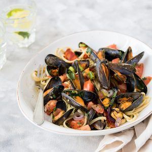 Spaghetti and Mussles