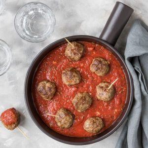 Beef Meatballs in a Tomato Sauce