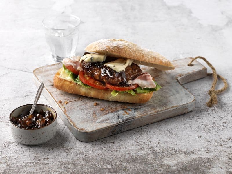 Italian Burger and Pancetta