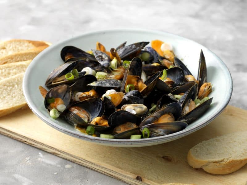 Mussels in cream sauce
