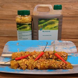 Crunchy Thai Chicken Skewers