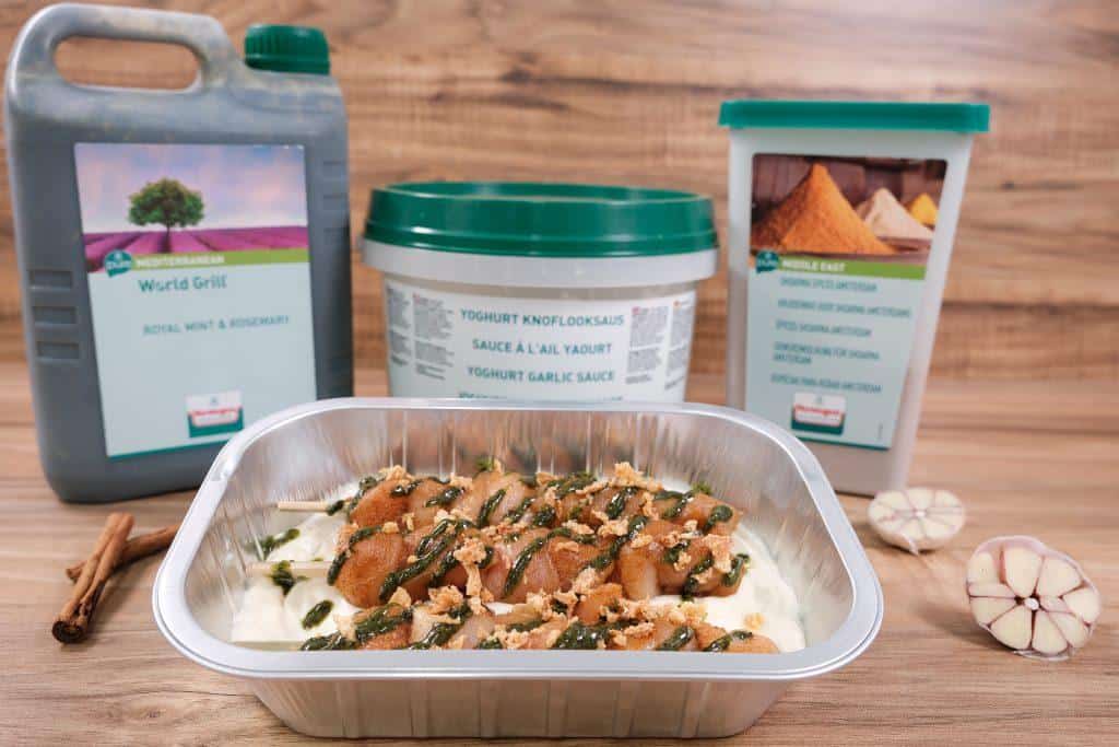 Chicken Skewers with Garlic Yogurt