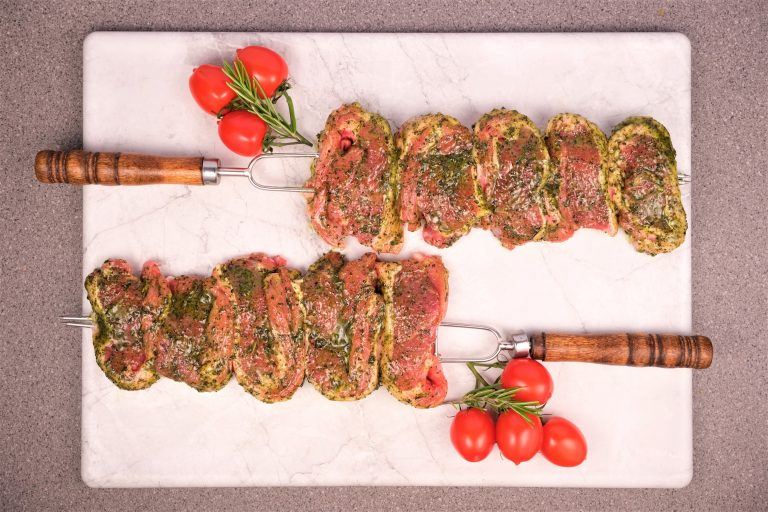 Rosemary and Mint Lamb Sirloin Skewer