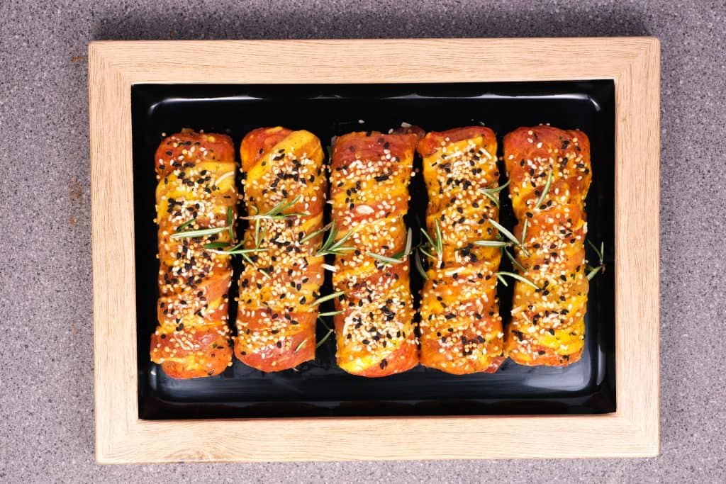 Honey mustard Turkey and Bacon Hot Dogs