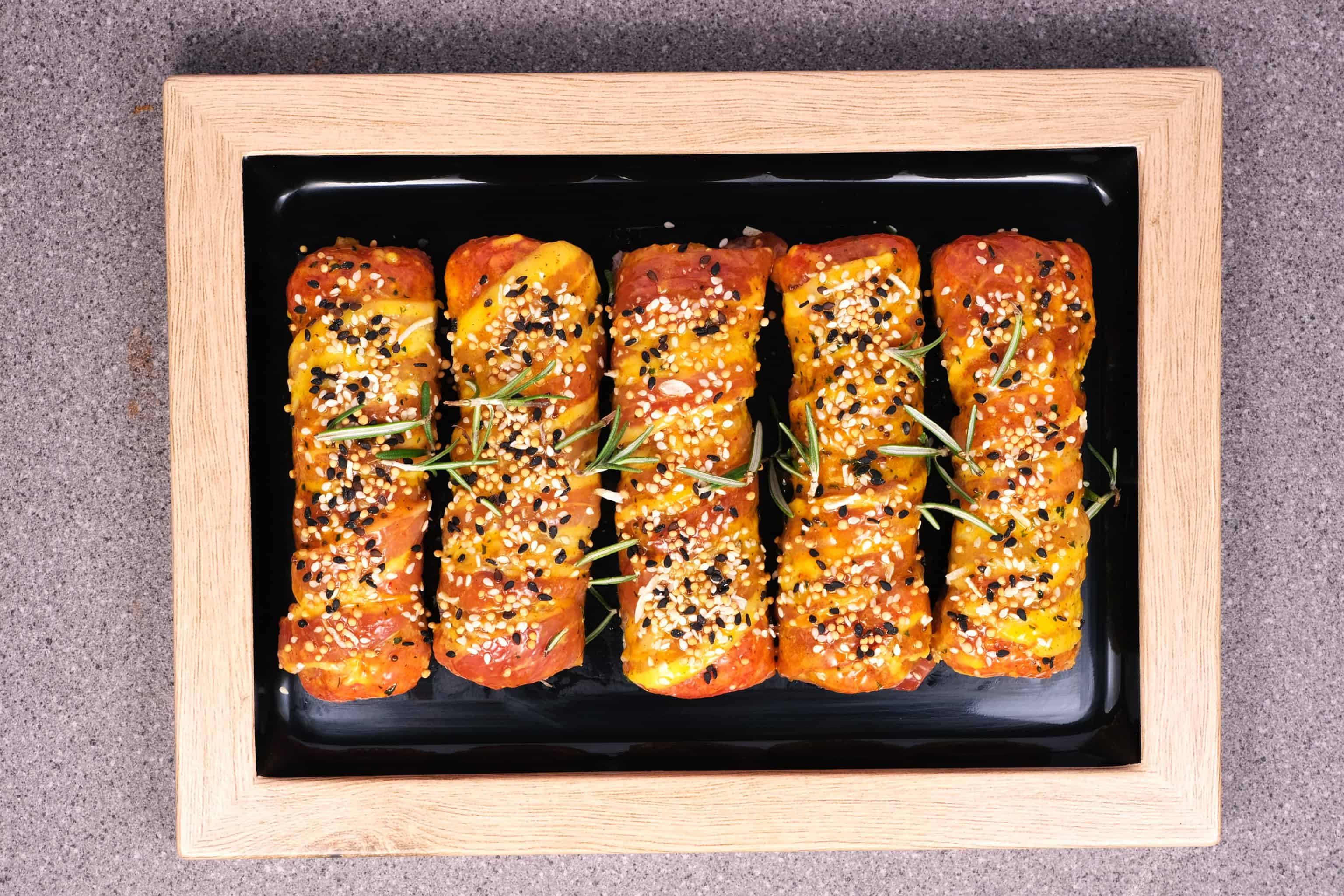 Honey mustard Turkey and Bacon Hot Dogs