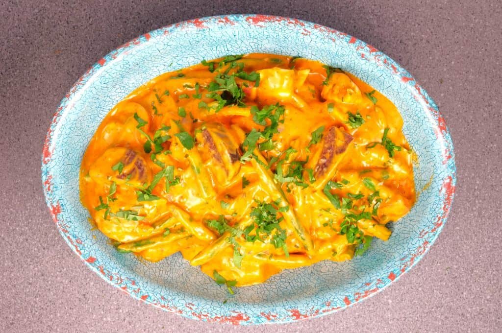 Chicken, Mushroom and black pudding curry