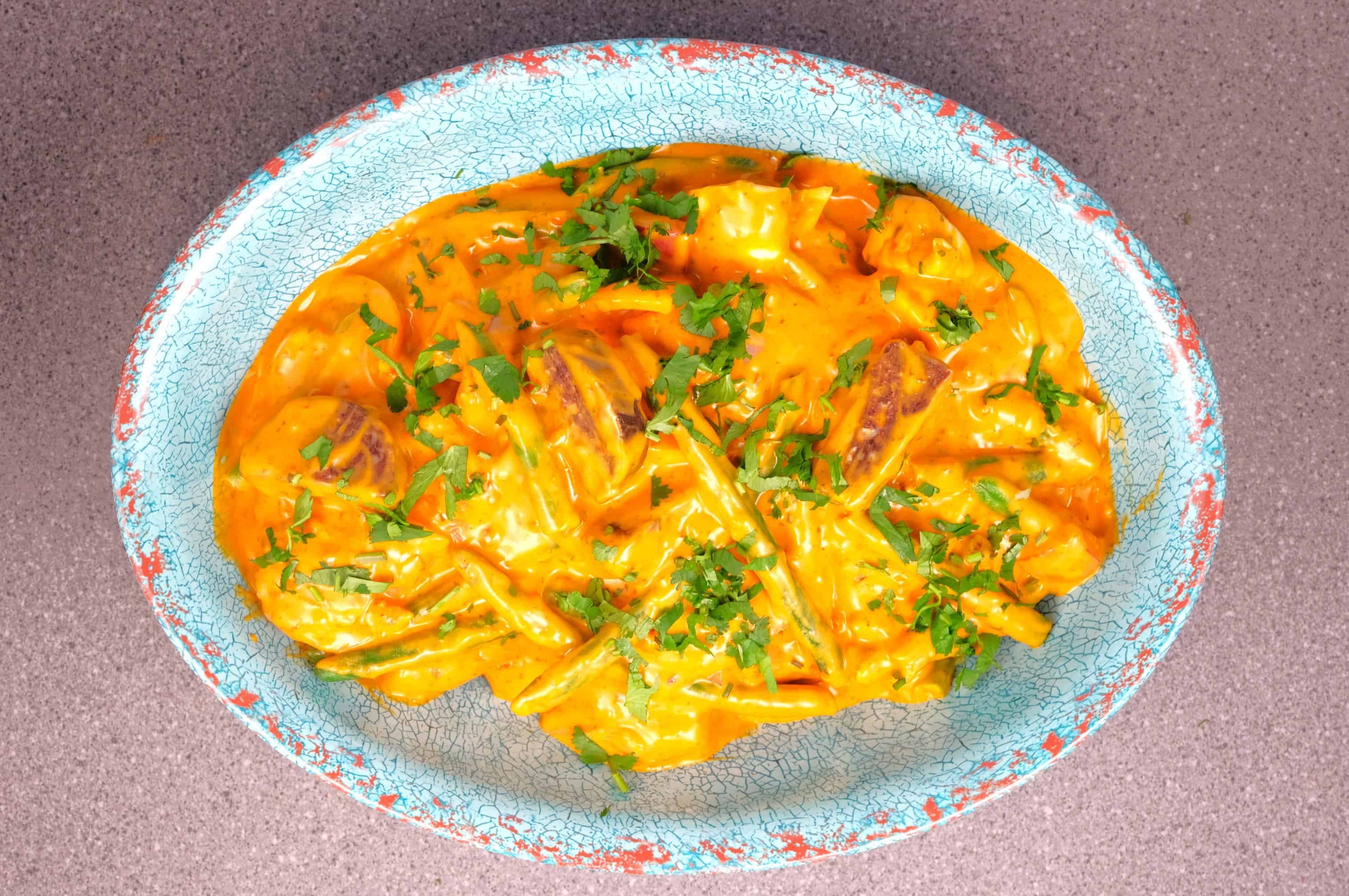 Chicken, Mushroom and black pudding curry