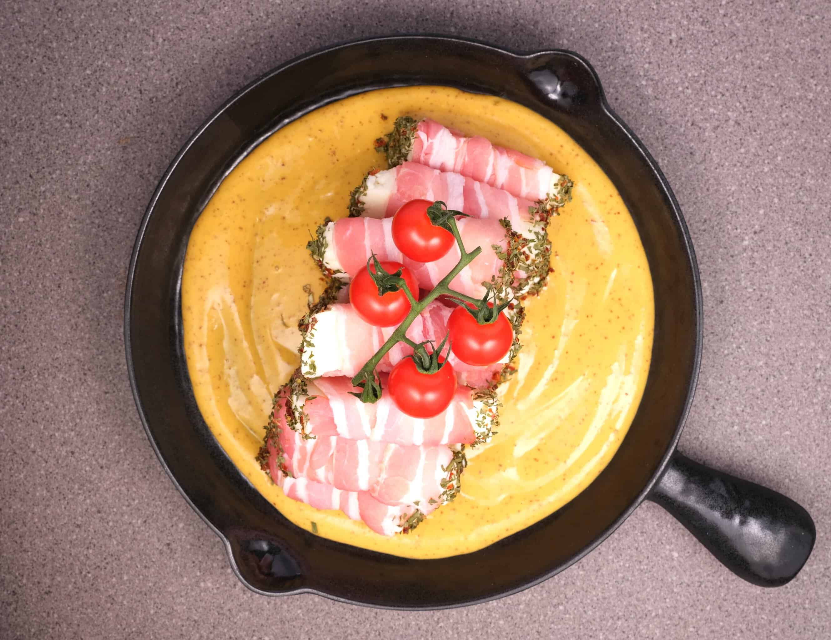 Honey Mustard Halloumi in blankets