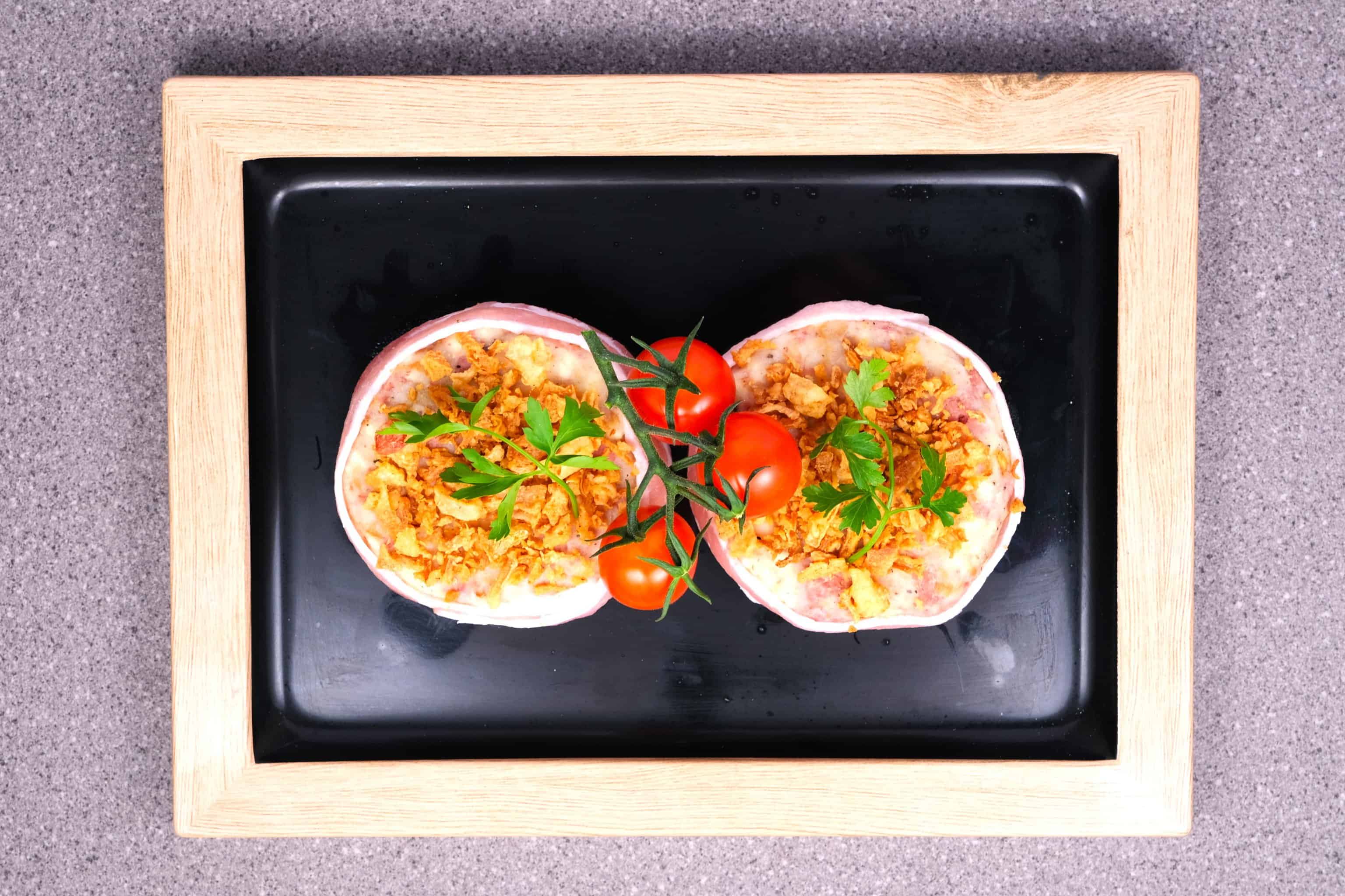 Honey Mustard Potato and Ham Cake