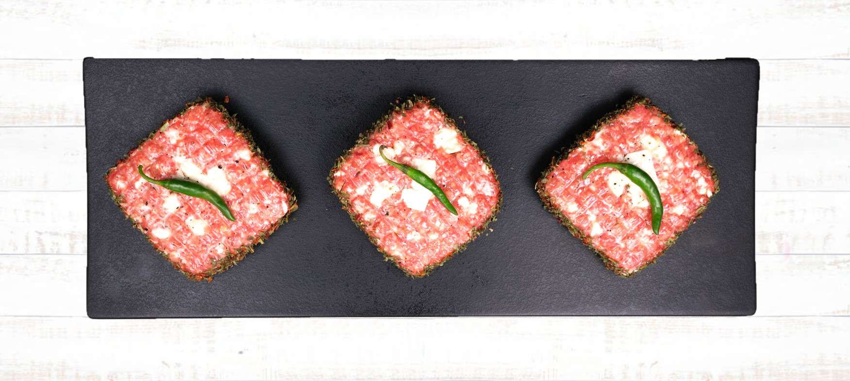 Lamb and feta chimichurri burger