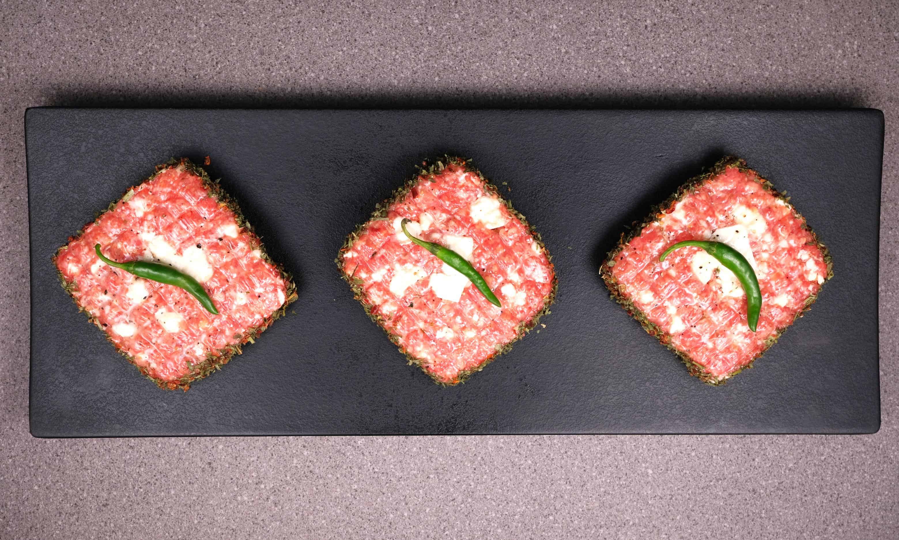 Lamb and Feta Chimichurri Burgers