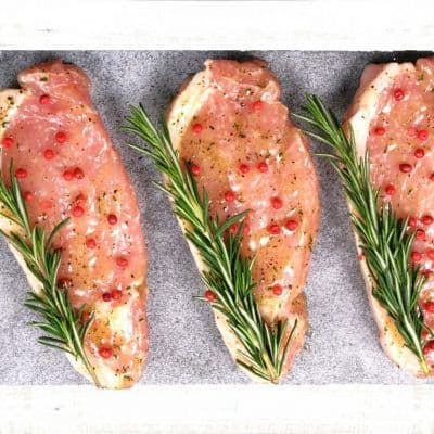 Lemon and pepper pork chops