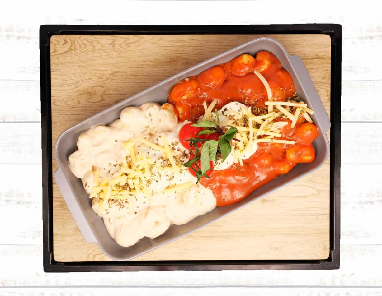 Tomato and herb Gnocchi tray bake