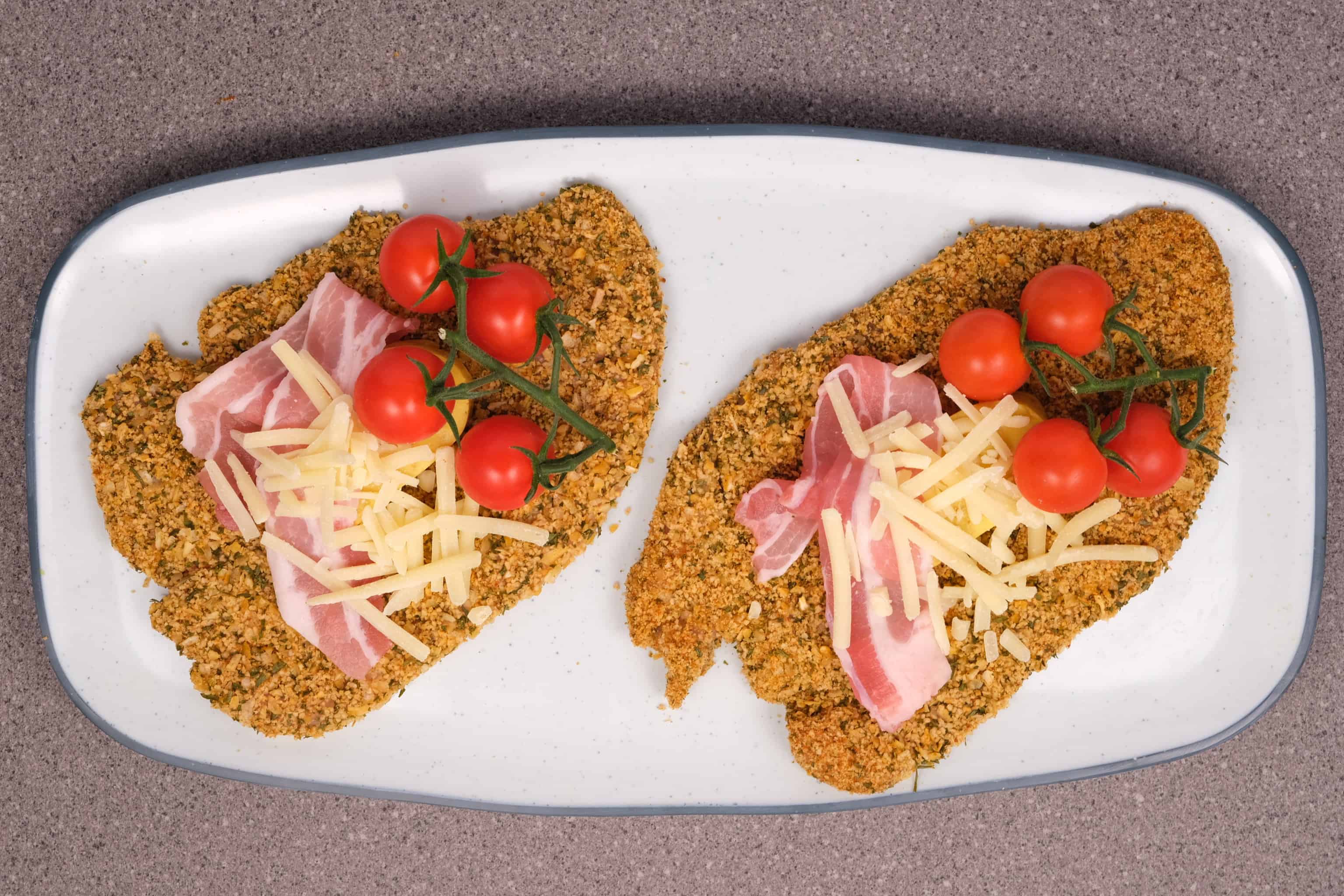 Honey Mustard Chicken and Bacon Schnitzel
