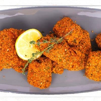 Cheese and ham chicken nuggets
