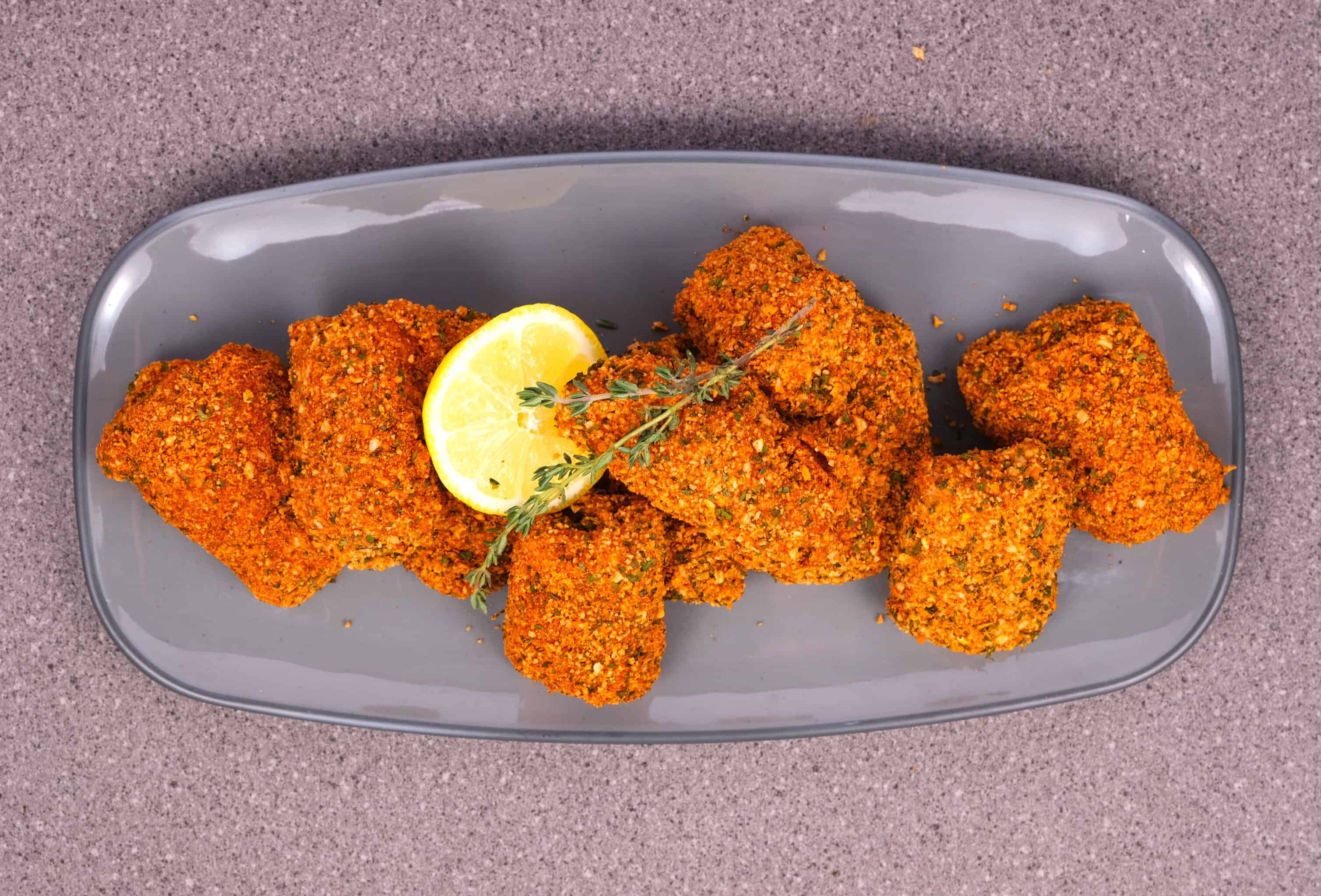 Cheese ham and chicken nuggets