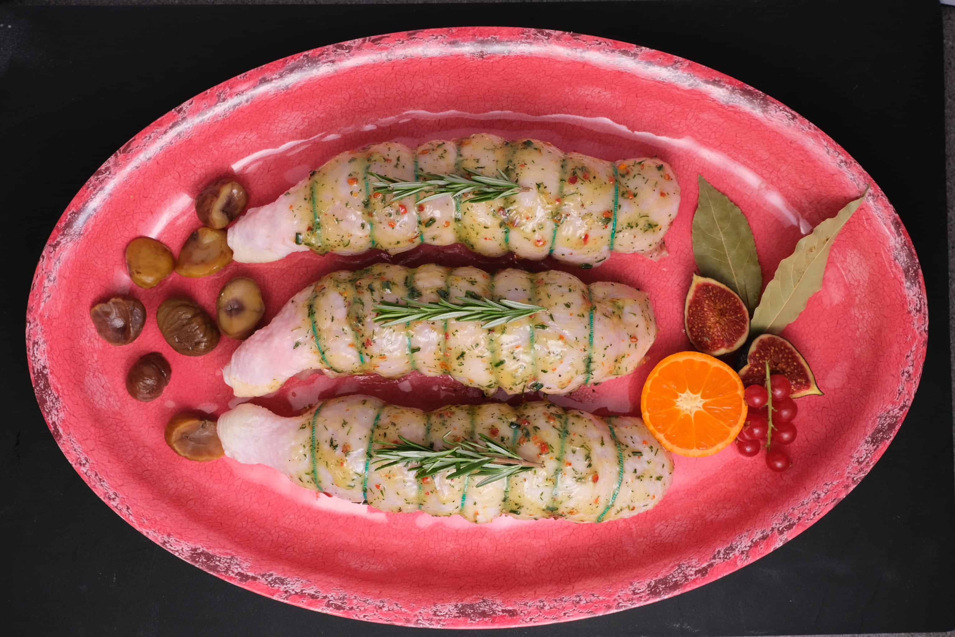 Christmas chicken ballotine