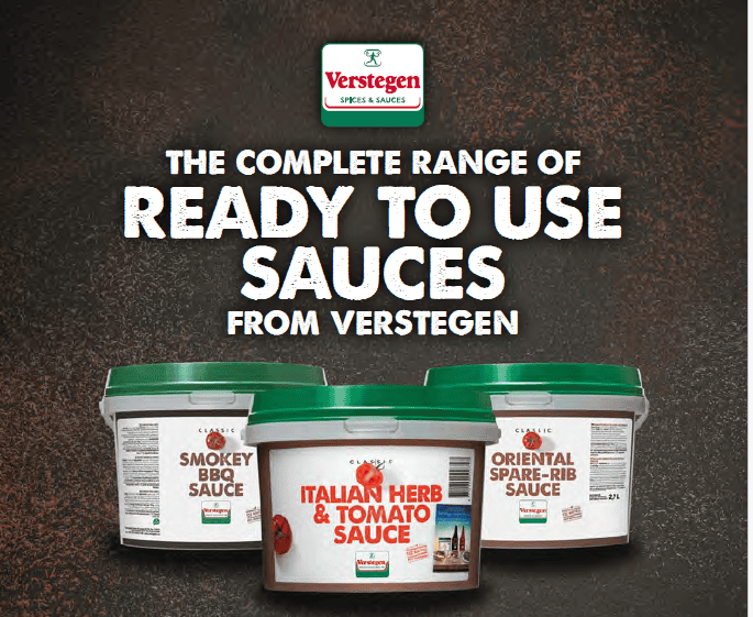 Ready to use sauces Verstegen Spices & Sauces UK Ltd
