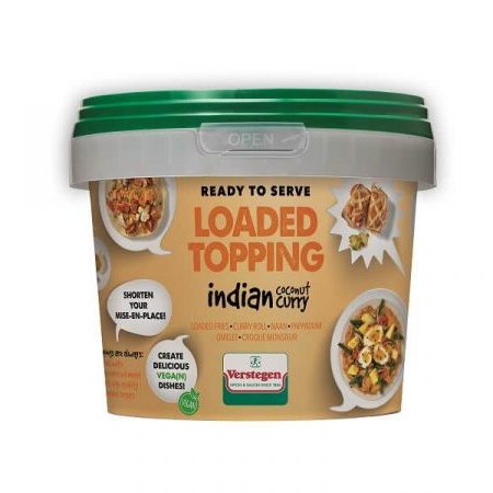 Indian coconut curry loaded topping